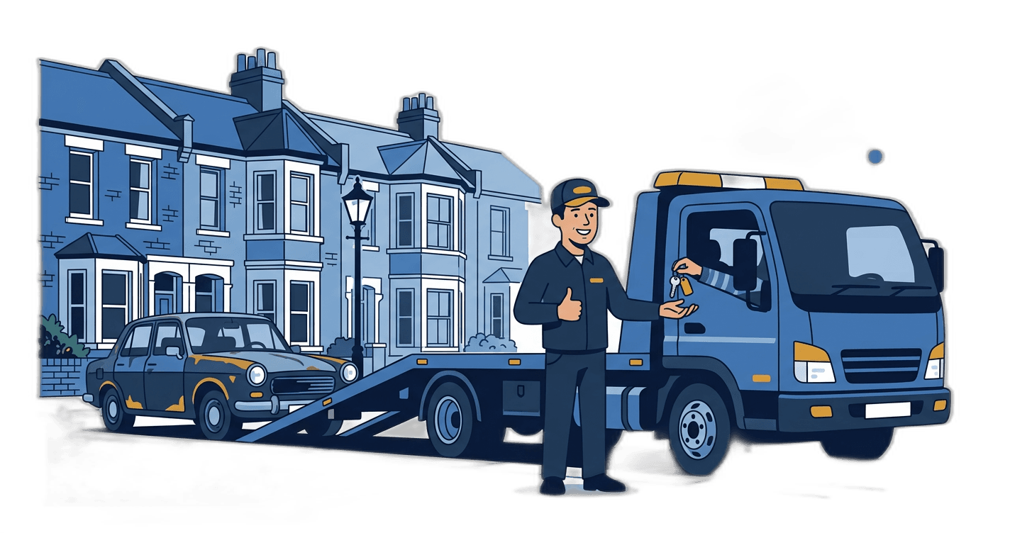 Step 3: We Collect — We come to you — driveway, garage, compound, wherever. Often same day.